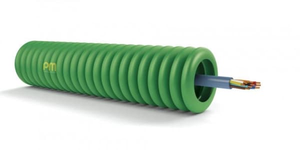 Tube précâblé Sgg 4 x 0.8 diamètre 16mm full Lsoh en rouleau de 100m classe CPR: CCA s3d2a3