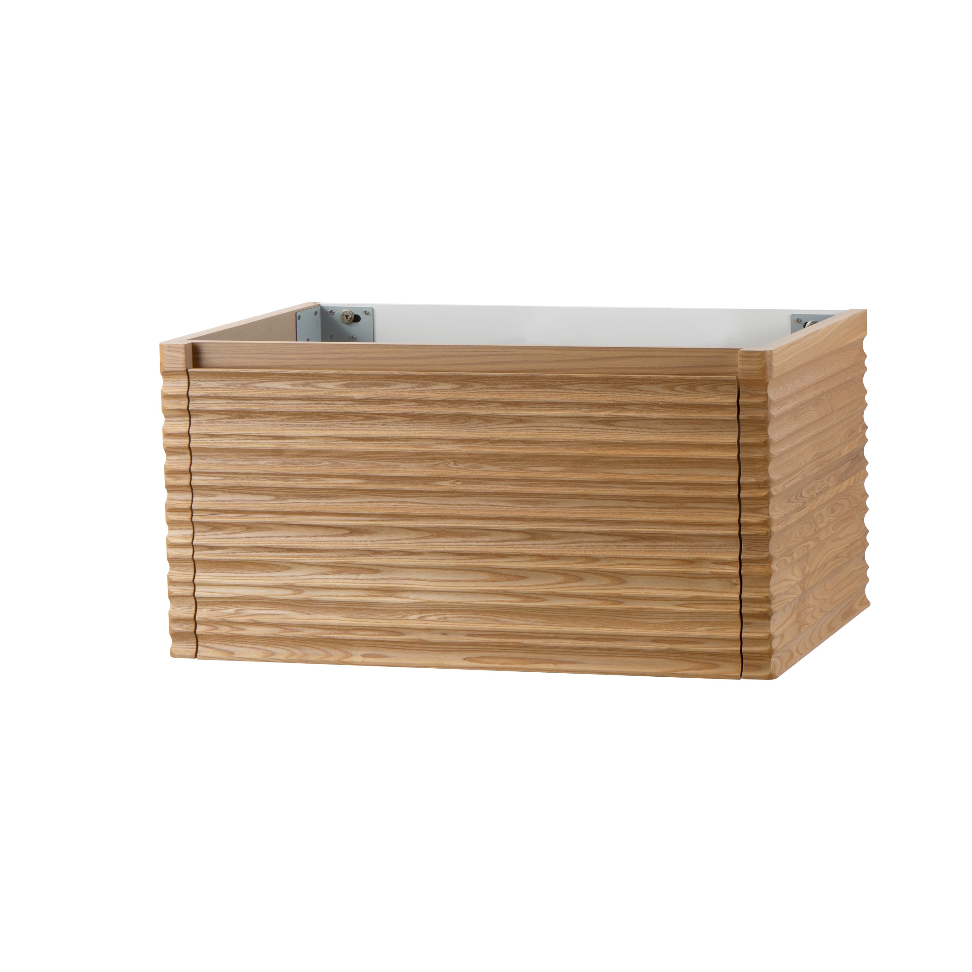 Kamellia meuble sous-vasque - 1 tiroir - sans Poignée - soft close – 79X40X52 cm - Noyer clair