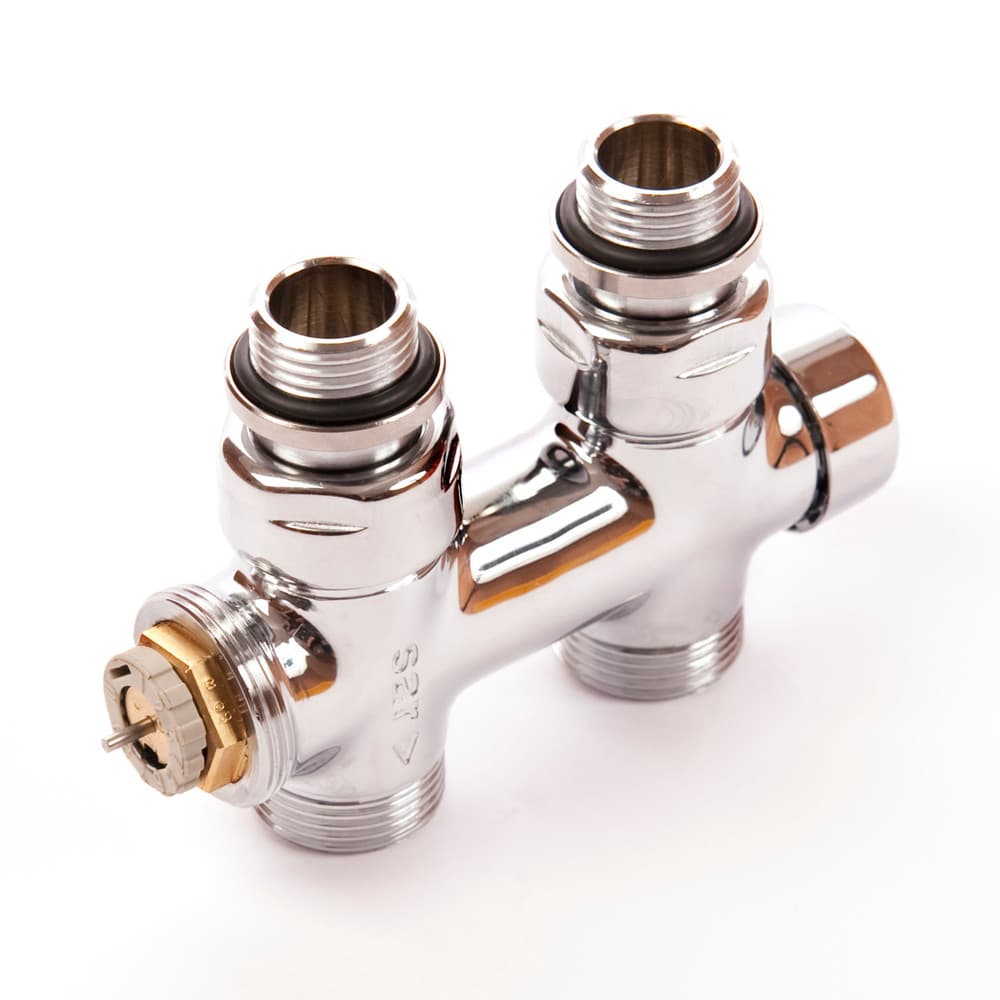 Comap bloc H décoratif raccordement central thermostatique 1/2" droite chromé