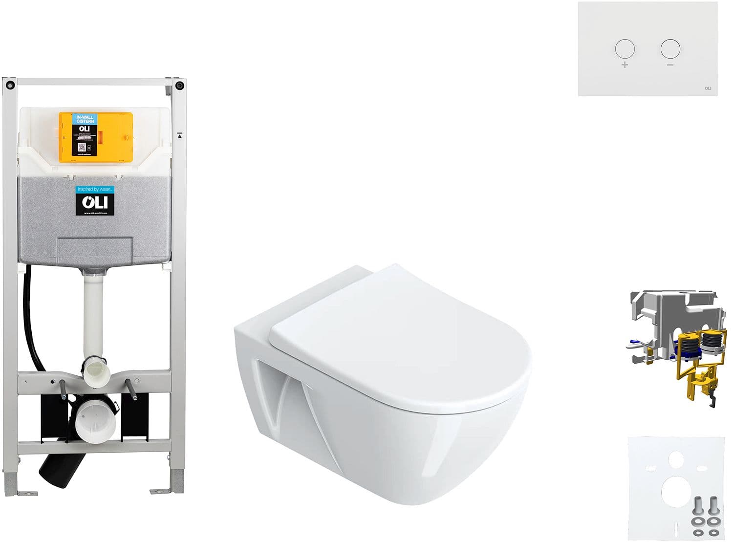 WALLFIX OLI WC SUSPENDU SFERA ECO CATALANO BLINK BLANC