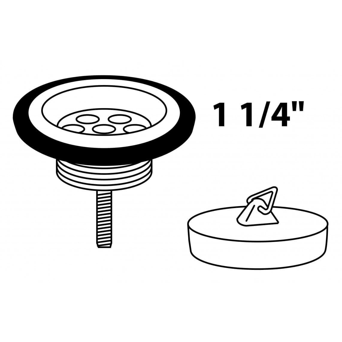 988070148 Univentil calice, vierge, 1 1/4", Raccord en métal