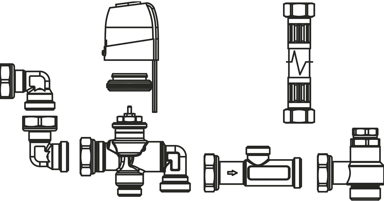VANNE À 3 VOIES AVEC MOTEUR POUR VENTILO-CONVECTEUR HAUT SUR LE MUR AQUAREA FMM10-15-20 PANASONIC