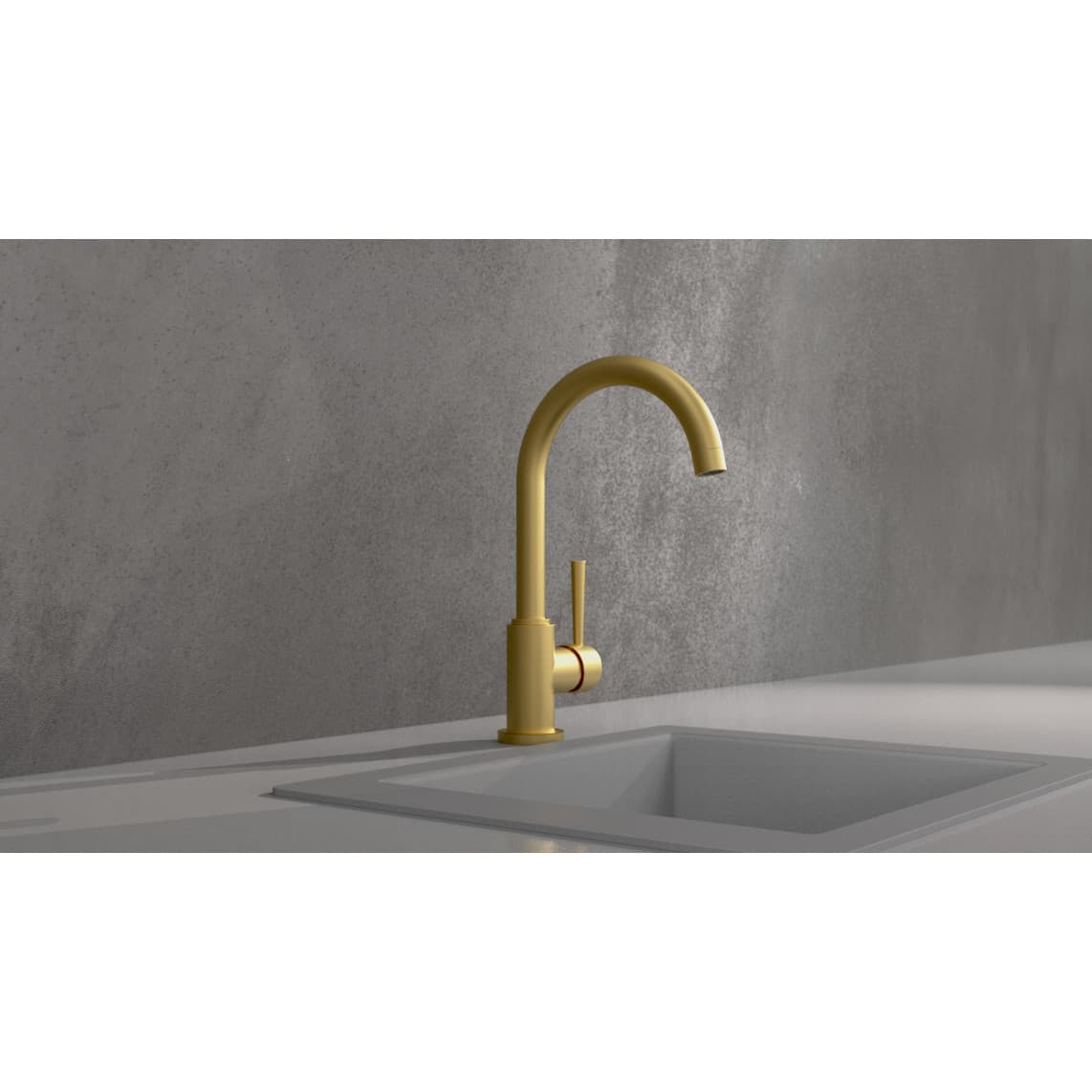 79167 CORNWALL Sink mixer, gold matt