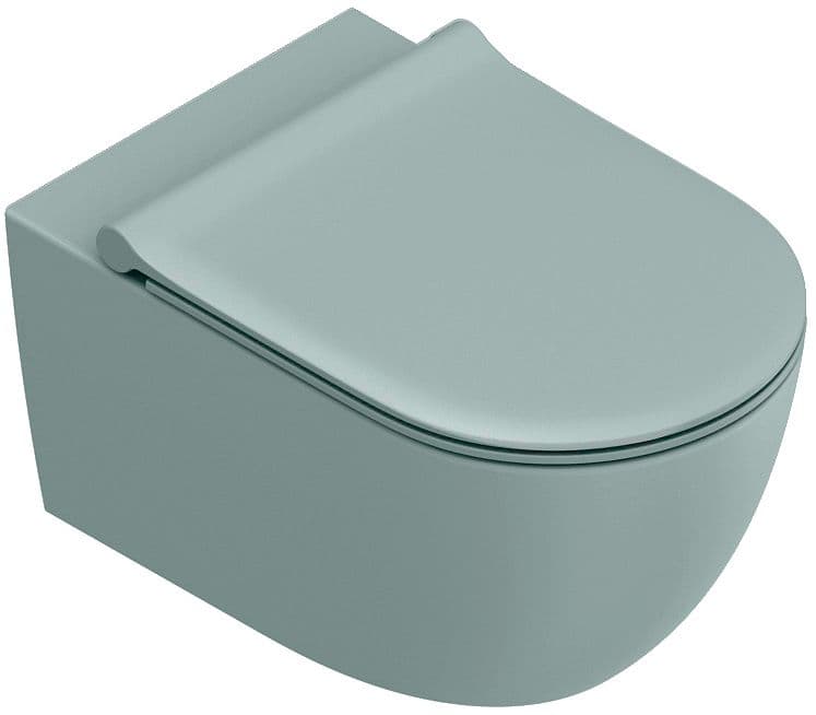 WC SUSPENDU SFERA 55 CATALANO CATAGLAZE+ FIXATION INVISIBLE SILENTECH ACQUA SATINATO