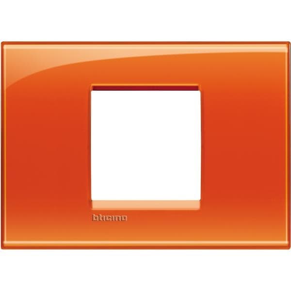 LivingLight - plaque rectangulaire large 2 modules Orange