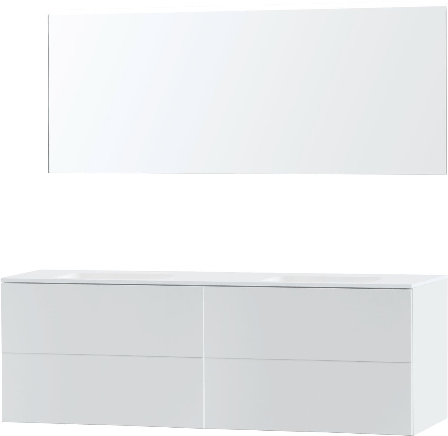 MEUBLE PURO DUO BLANC 180 SOLID MOLTO MIROIR