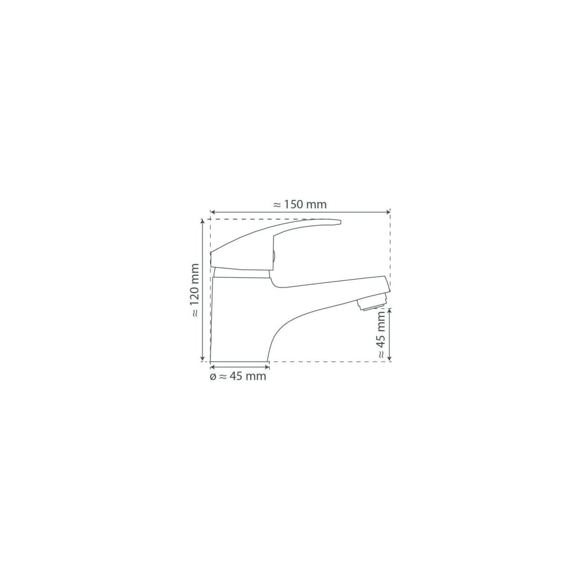 36619 ORAZI Mitigeur lavabo basse pression, chromé