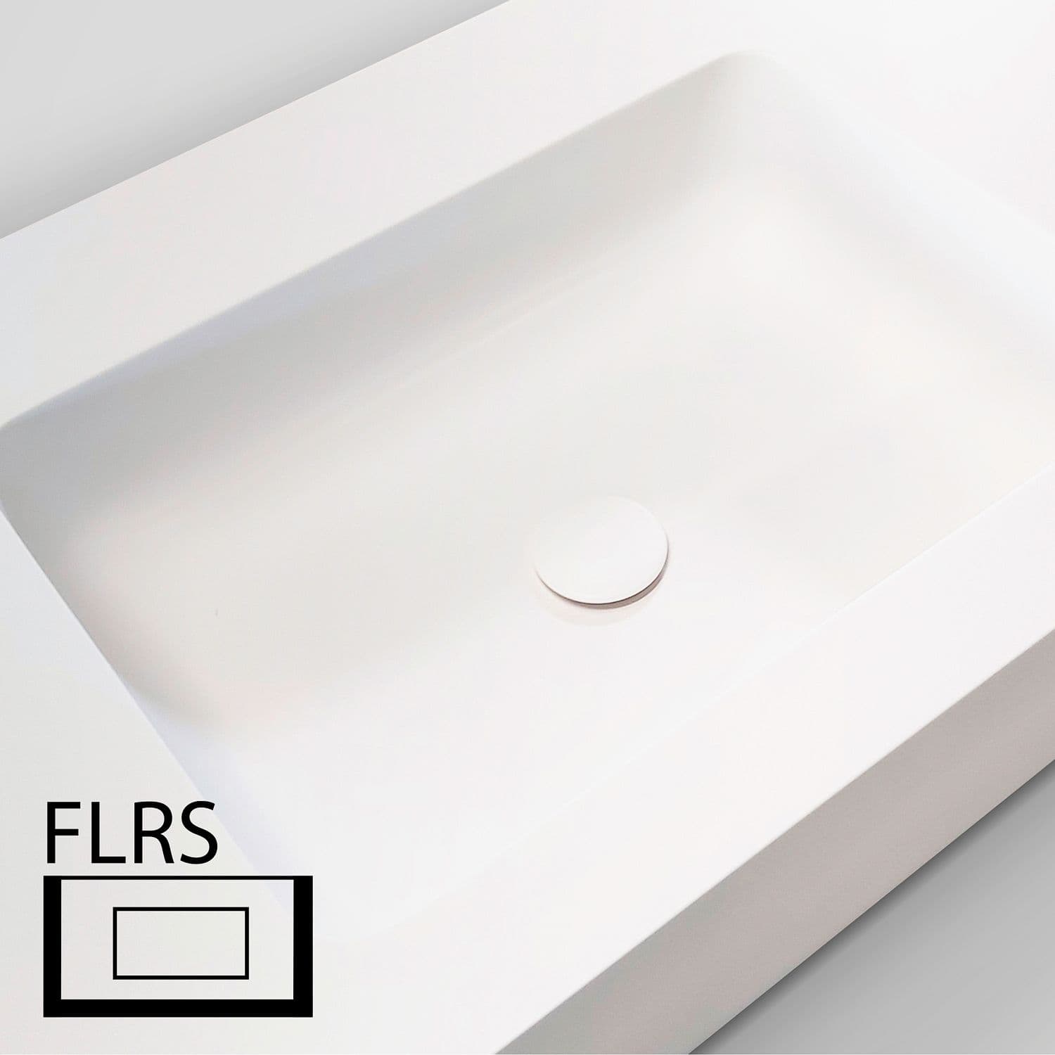 TABLET TAILOR TOP 1 LAVABO CENTRAL FLRS 80CM SOLID XONYX BLANC