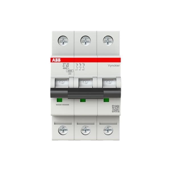 Disjoncteur VY30 3 pôles courbe C 32A 3kA