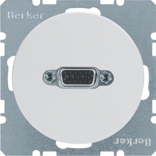 Prise Vga Berker R.1 / R.3 Blanc polaire, brillant