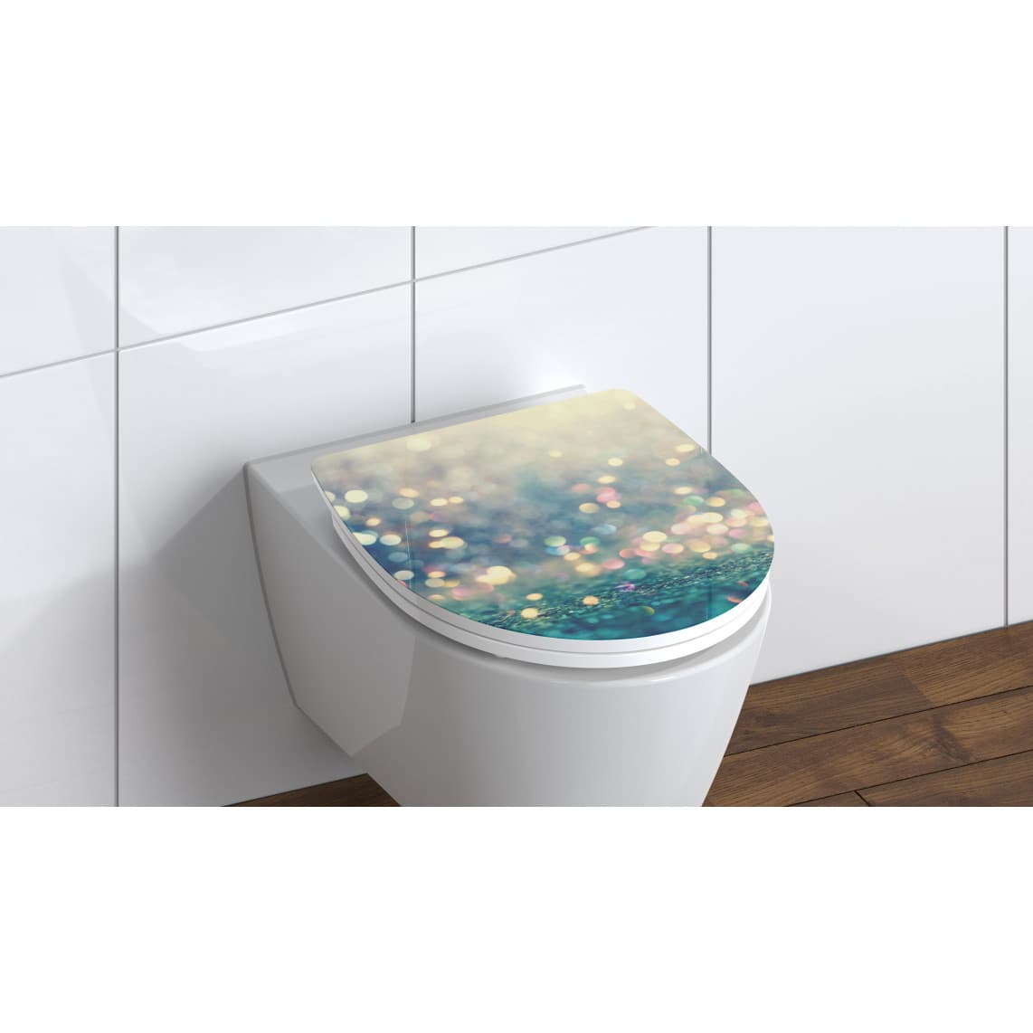 82587 Duroplast HG WC-zitting MAGIC LIGHT, met valrem en afneembaar