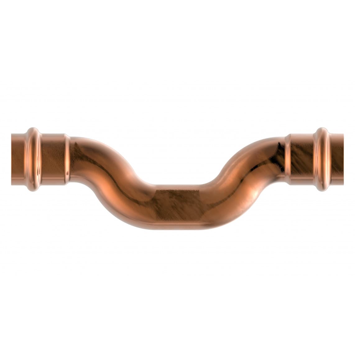 988629754 CU coude croisé, vierge, 22 mm, 2 manchons, (P5085),