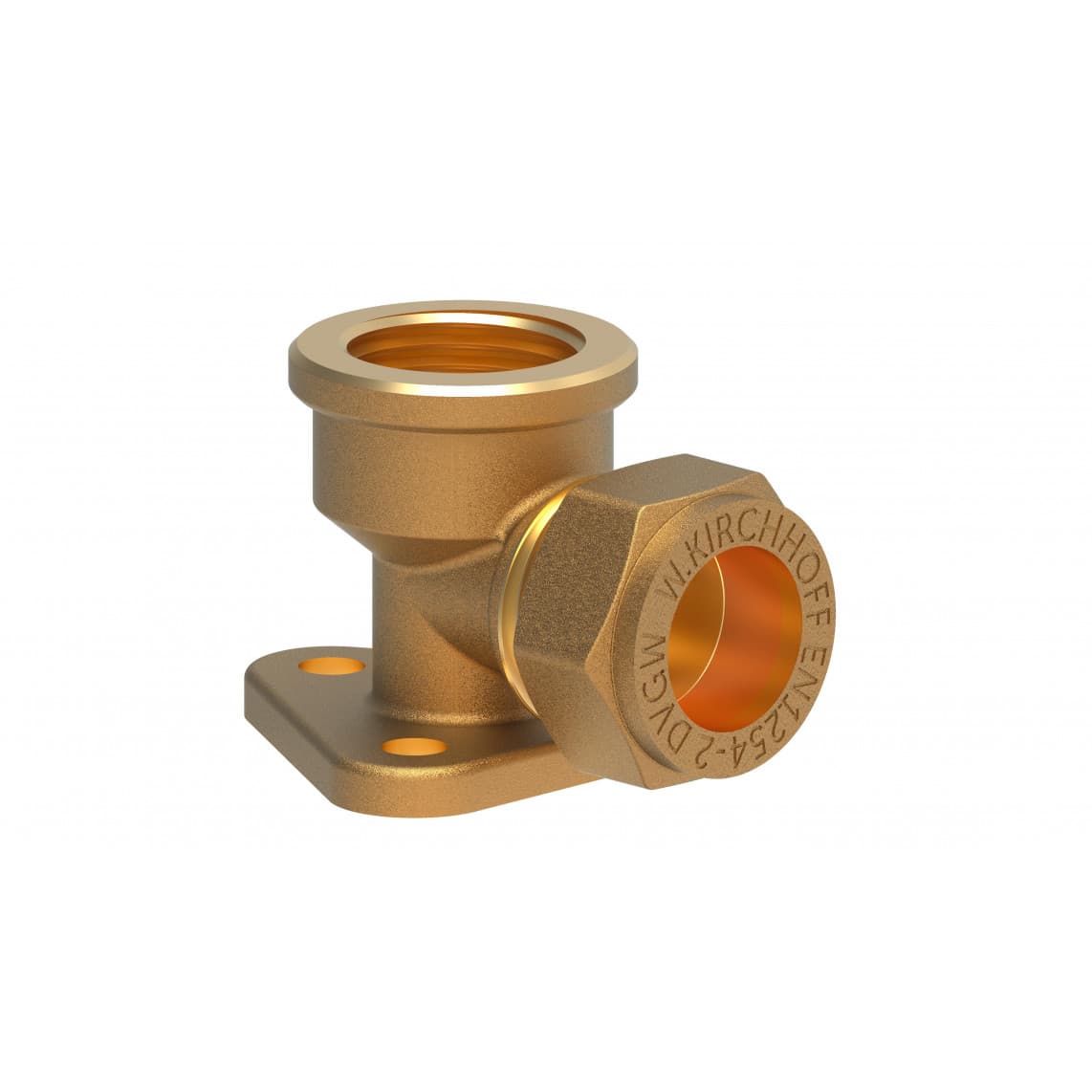 989458217 LT disque mural, vierge, 15 mm x 1/2" F, raccord à serrer pour tube en cuivre,
