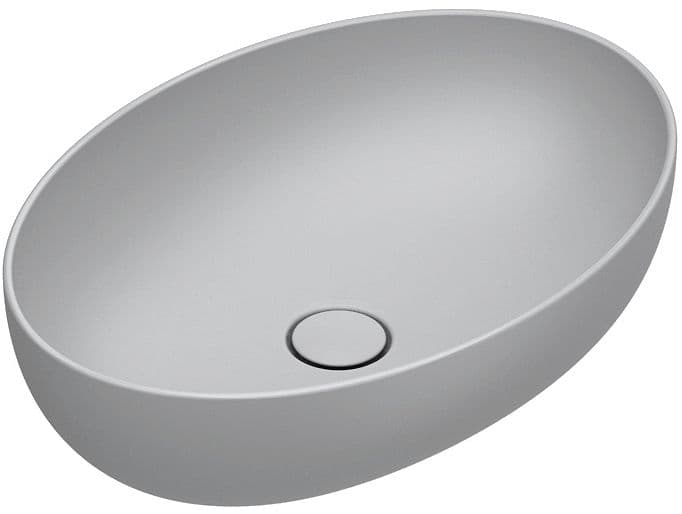 VASQUE A POSER SFERA CATALANO CATAGLAZE+ 60X42 H16 SANS TROP-PLEIN CEMENTO SATINATO