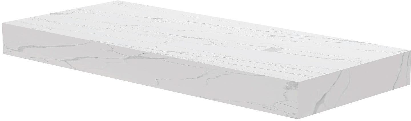 TABLET MARBRE CERAMIQUE PURO L120 H10 1VIDAGE DROITE WHITE CALACATTA