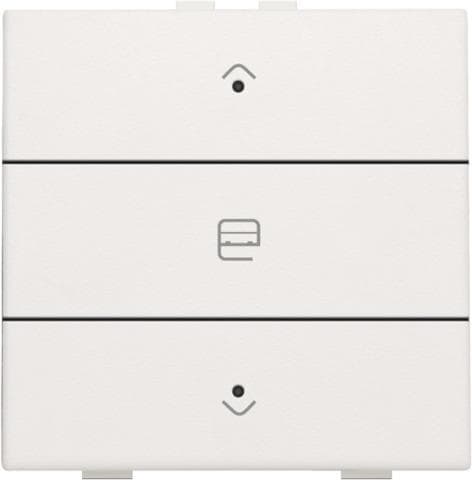 Commande de moteur simple avec Led pour Niko Home control 3 x Blanc