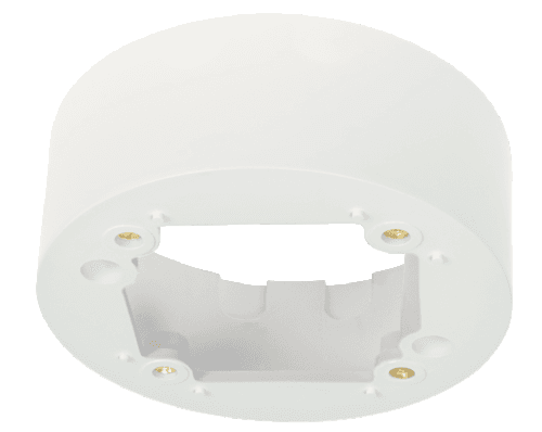 Cadre pour montage en saillie Swiss Garde, rond, couleur blanc
