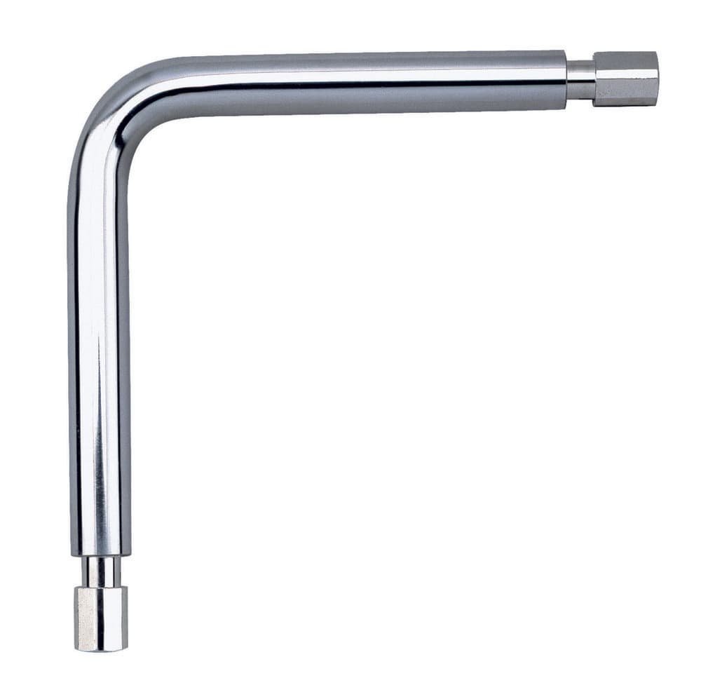 Delabie coude raccordement tube D20mm pour porte-rideau de douche par assemblage