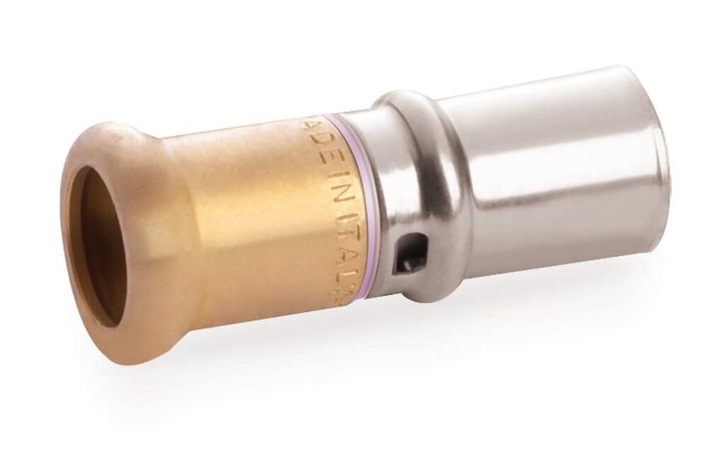 SYSTEMPEX raccord droit tube PEX-Alu transition Cu Mprofil D16-15