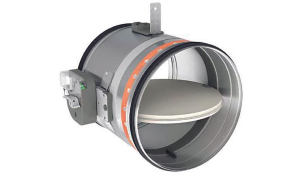 Ventilair CF60H-160 clapet coupe-feu D160 résistance au feu jusqu’à 60 minutes