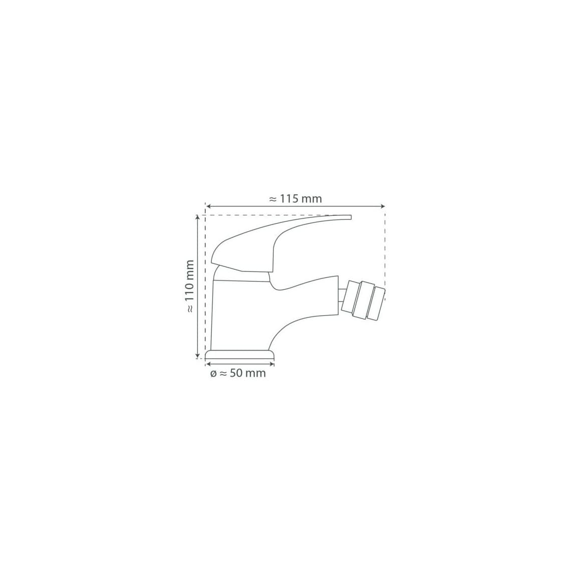 41200 ATHOS PLUS Mitigeur bidet, chromé