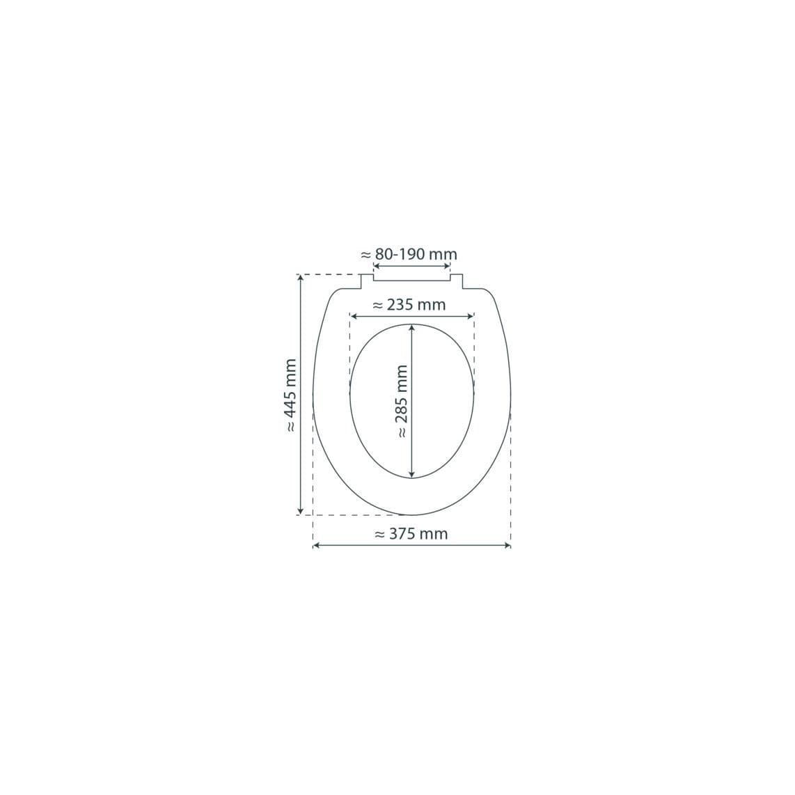 83630 Abattant wc en thermoplast WHITE, PREMIUM, avec frein de chute et déclipsable