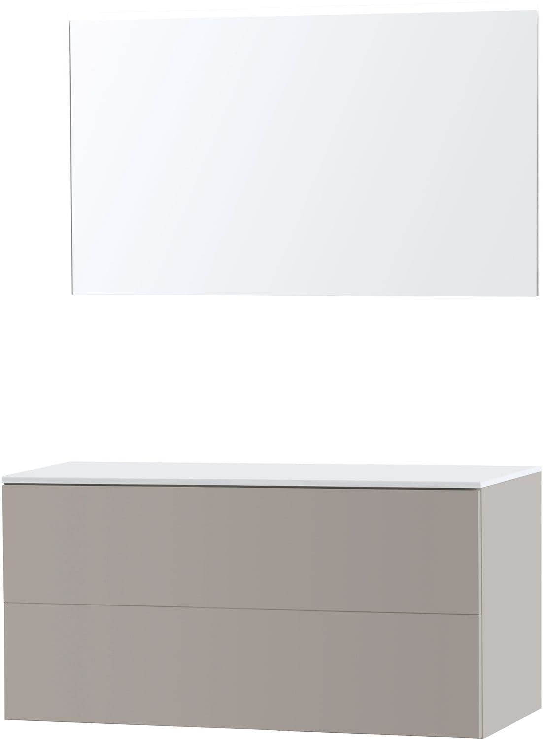 MEUBLE PURO DUO GRIS 120 SOLID A POSER MIROIR