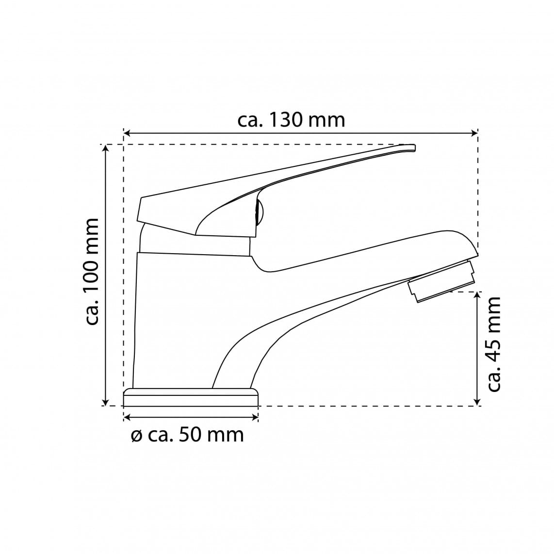 NI075SCR SPEED Wastafelkraan, chroom