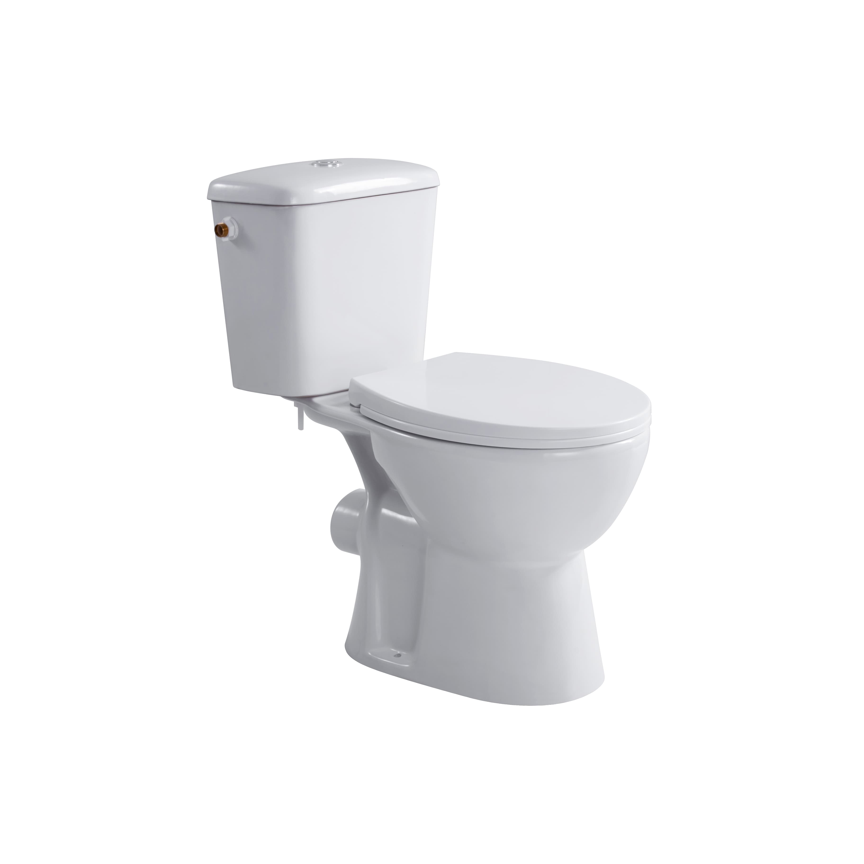 ALONI PRO DUOBLOK - CUVETTE À POSER - SANS BRIDE - P-TRAP - SORTIE MURALE - AVEC RÉSERVOIR - MÉCANISME DE CHASSE - DOUBLE CHASSE 4/6L - AVEC ABATTANT - SOFTCLOSE - QUICK RELEASE - 39X73X67 CM - BLANC