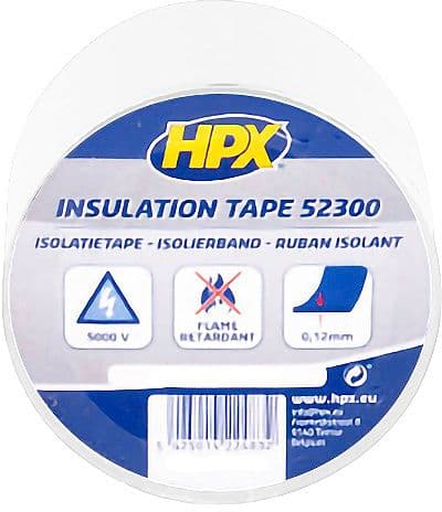 RUBAN D'ISOLATION PVC 5CM 20M BLANC