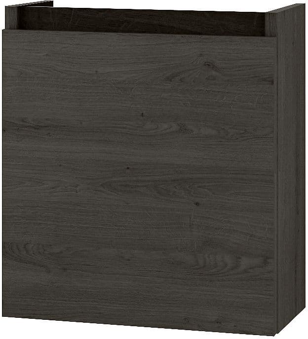 SOUS MEUBLE LAVE-MAINS FORM MINI 40CM REVERSIBLE CHENE GRAPHIT