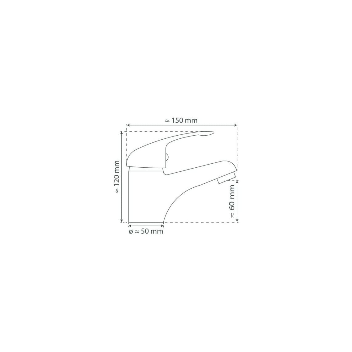 77115 MAGNA Mitigeur lavabo basse pression, chromé