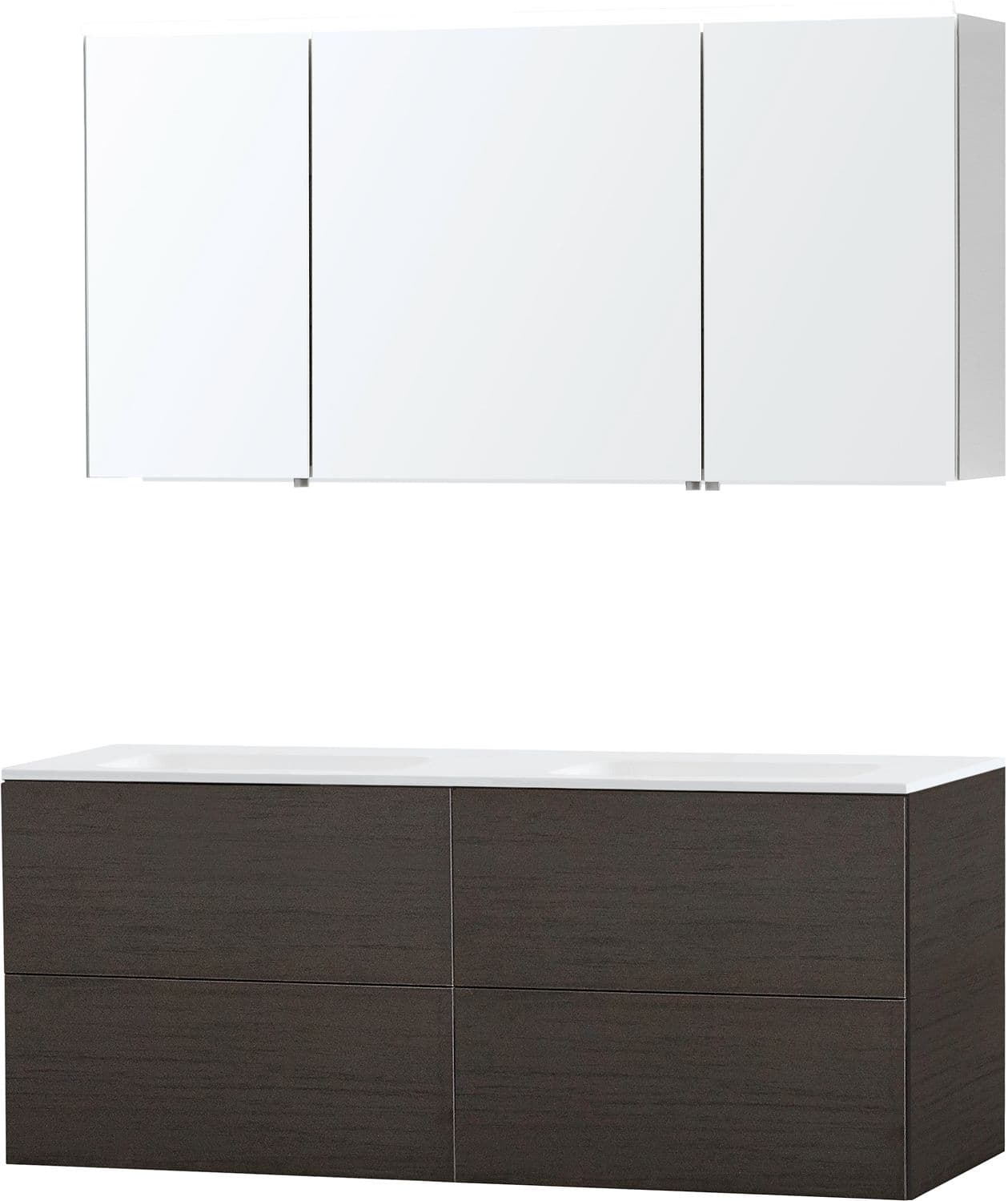MEUBLE PURO DUO WENGE 140 SOLID MOLTO ARMOIRE TOILLETTE