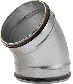SPIRAL-D GALVA COUDE POUR VENTILATION 45° 125MM