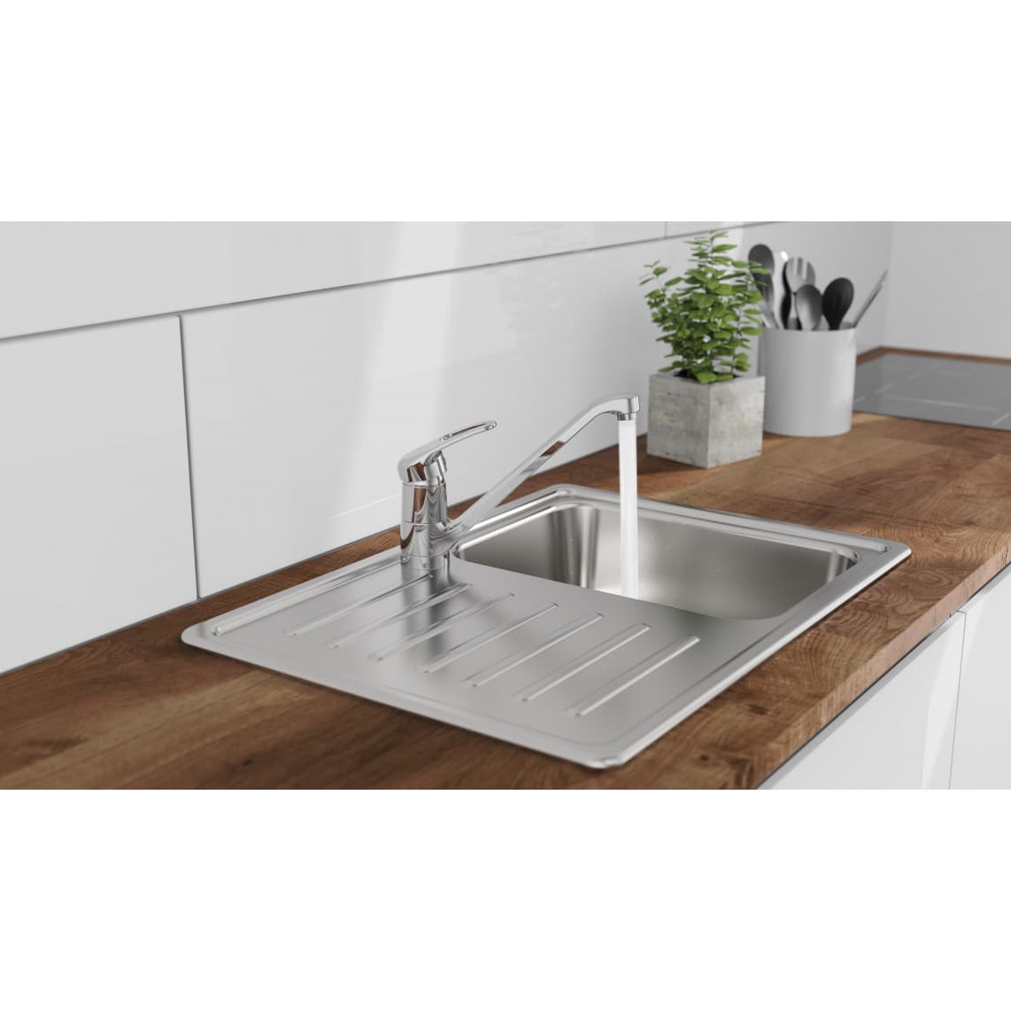 77250 GRANDE Keukenkraan, chroom