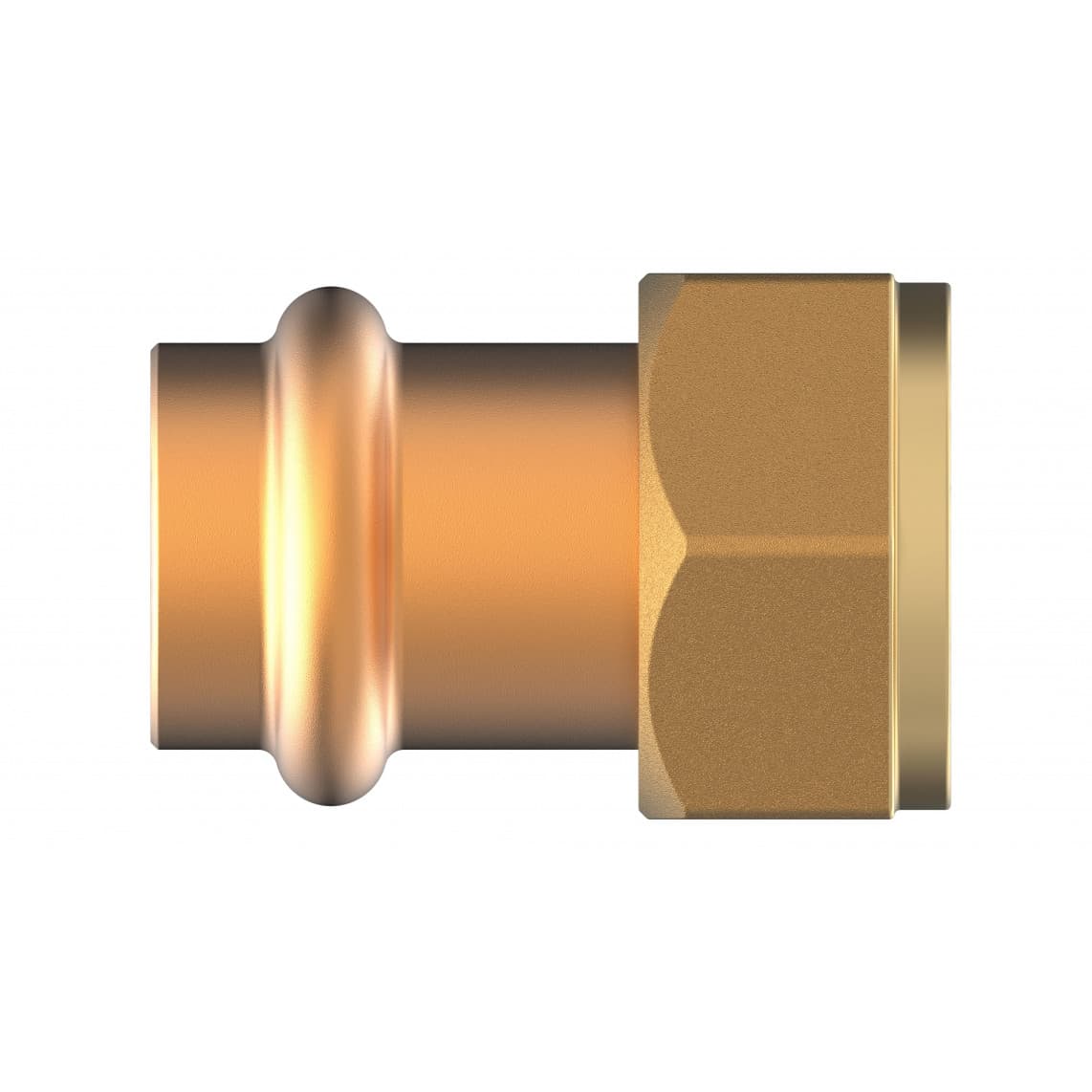 988628754 BR raccord de transition à serrer, vierge, 22 mm x 3/4" F, 1 manchon, (P4355)