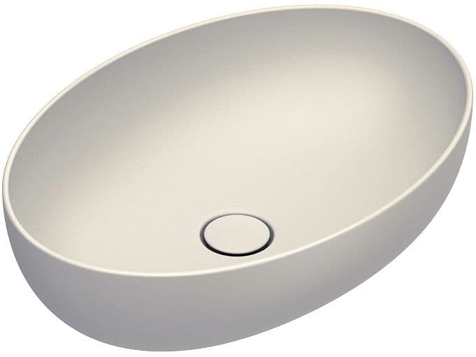 VASQUE A POSER SFERA CATALANO CATAGLAZE+ 60X42 H16 SANS TROP-PLEIN LINO SATINATO