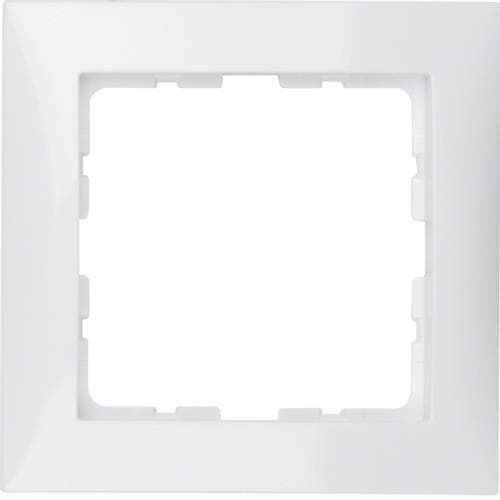 Plaque de recouvrement 1 poste Berker S.1 Blanc polaire, brillant