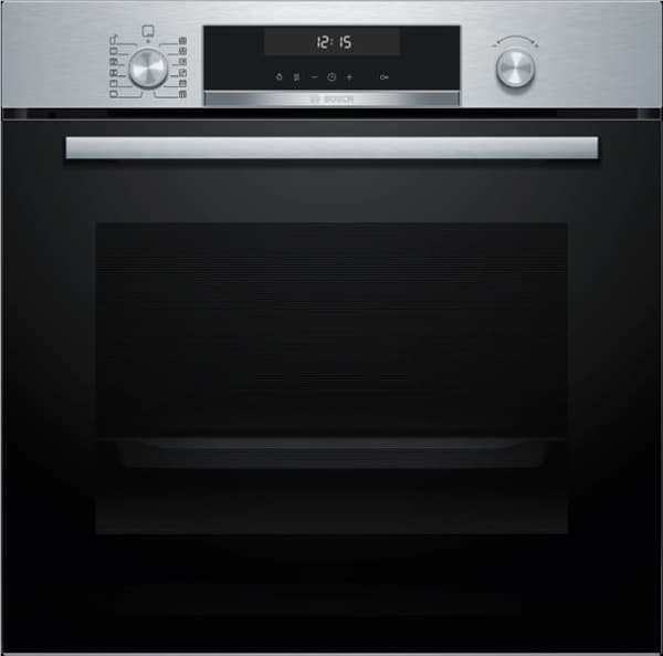 Four serie 6 multifonction 60cm, classe A+, 9 modes de cuisson, pyrolyse, Home connect, display Blan