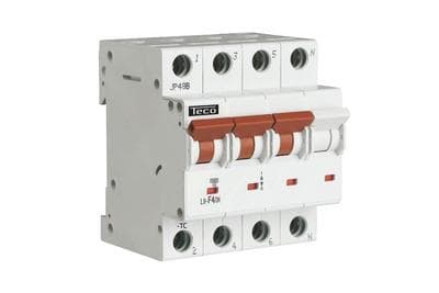 Disjoncteur 3 pôles + N 10A 6kA courbe C