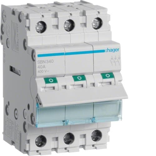 Interrupteur modulaire 3 pôles 40A