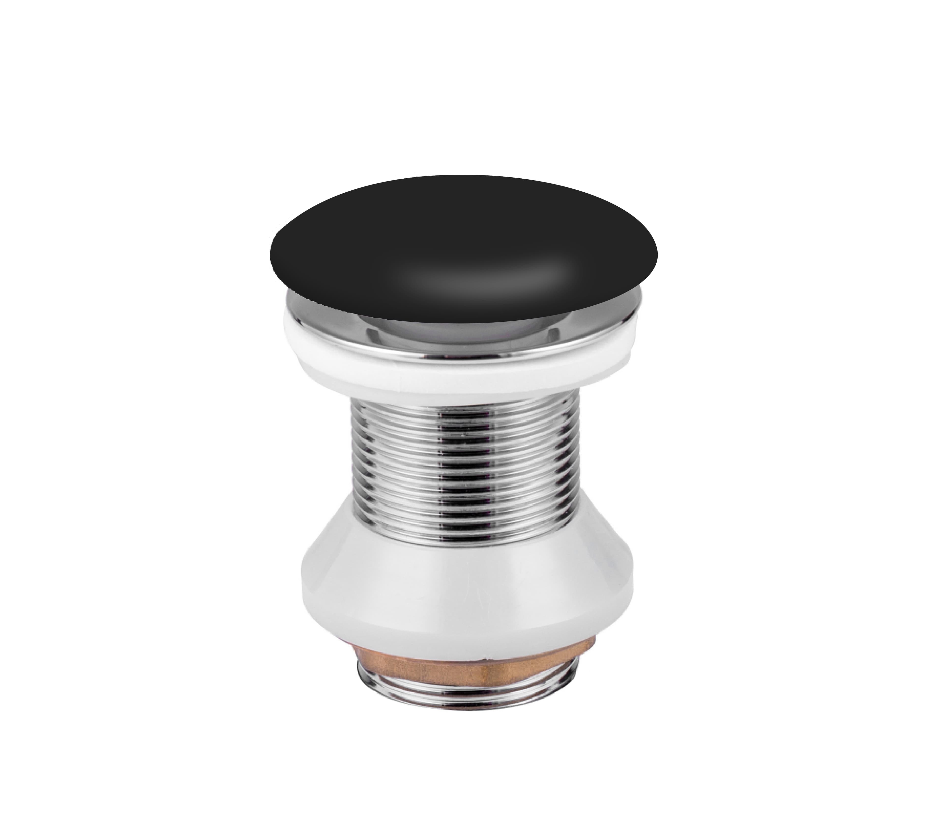 ALONI BONDE LAVABO - CLIC-CLAC - CÉRAMIQUE - 5/4" - NOIR MAT