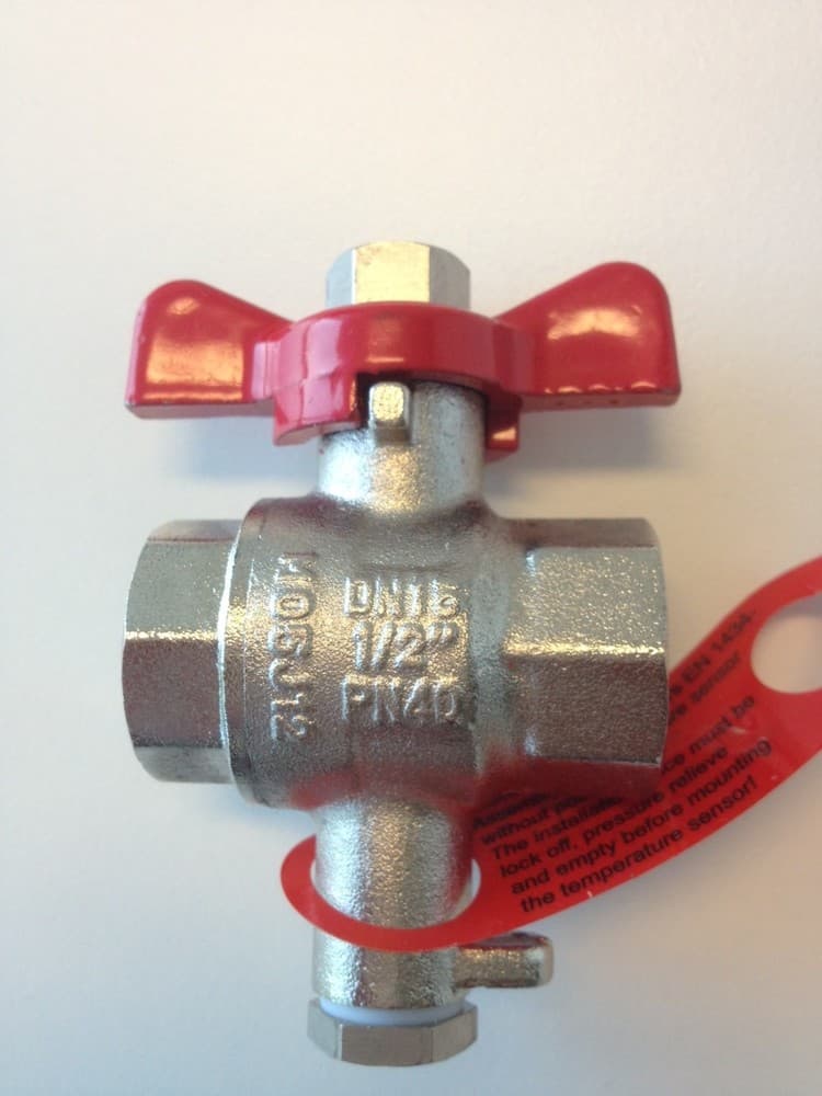 Itron Ultramax robinet à bille pour sonde de température DN20 3/4"F
