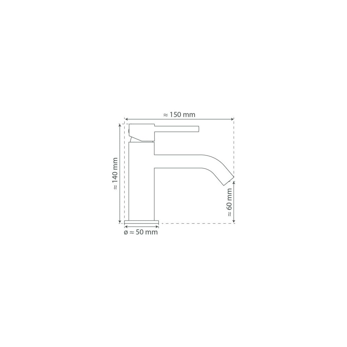 37965 ARAGON Cold water tap, black matt