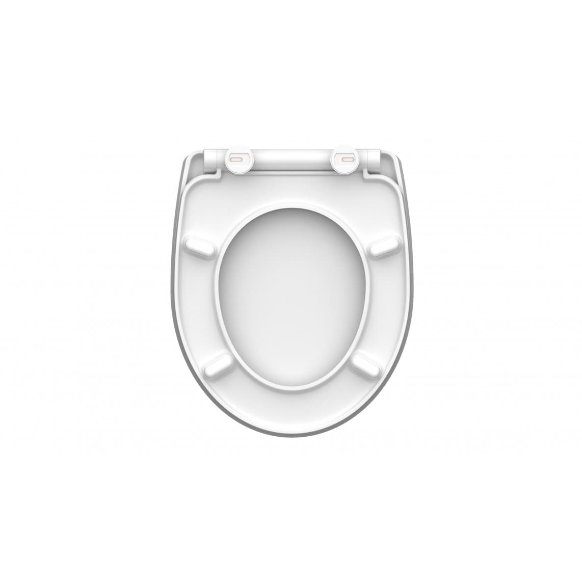 82584 abattant WC en Duroplast HG WHITE WAVE, avec frein de chute et déclipsable