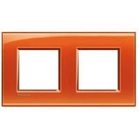 LivingLight - plaque rectangulaire 2 x 2 modules Orange