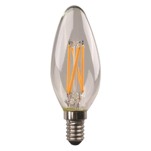 Lampe Led C37 crossed filament 4.5W E14 3000K 220 - 240V