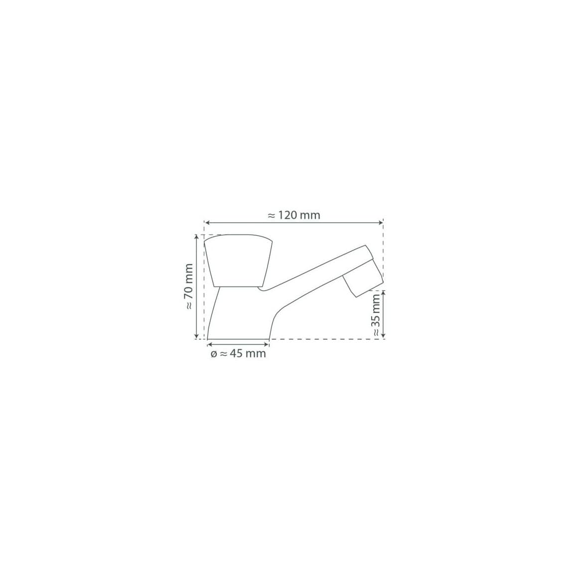 37950 CARNEO robinet eau froide, chromé