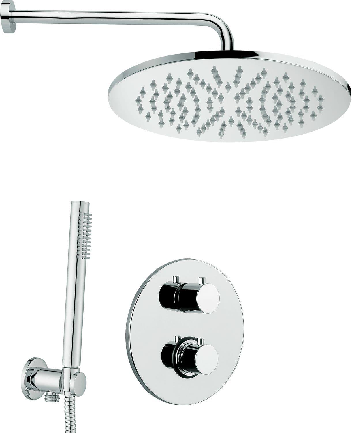 COMBINAISON DOUCHE A ENCASTRER + DOUCHE ARROSOIR PAFFONI INOX