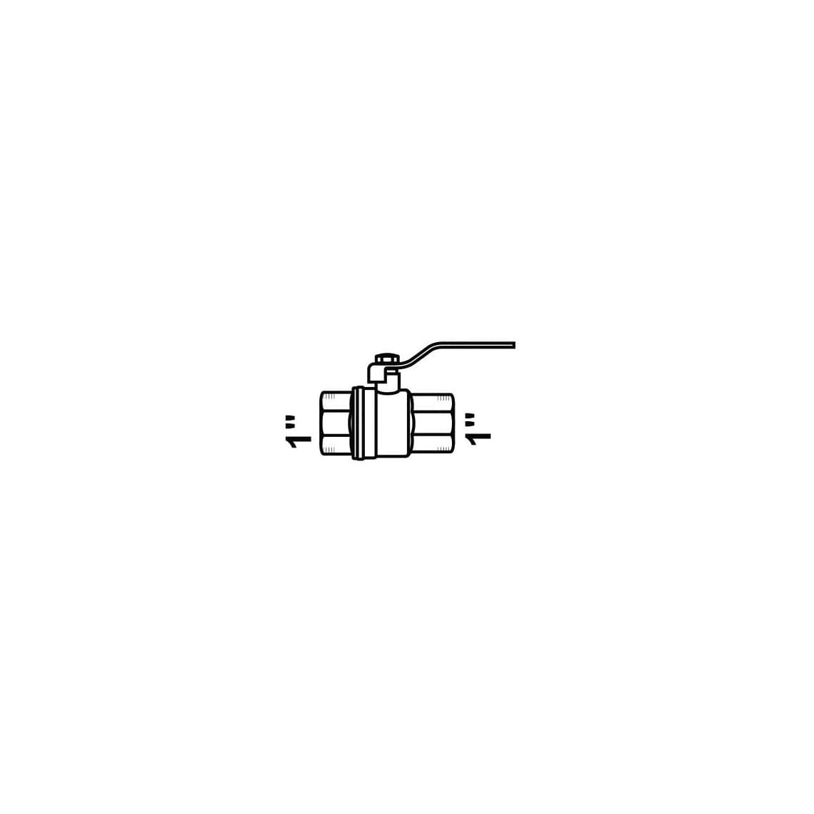988594055 Ball valve, nickel, 1" female